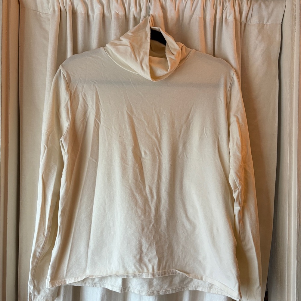 Tradlands Cream Monty Turtleneck Top